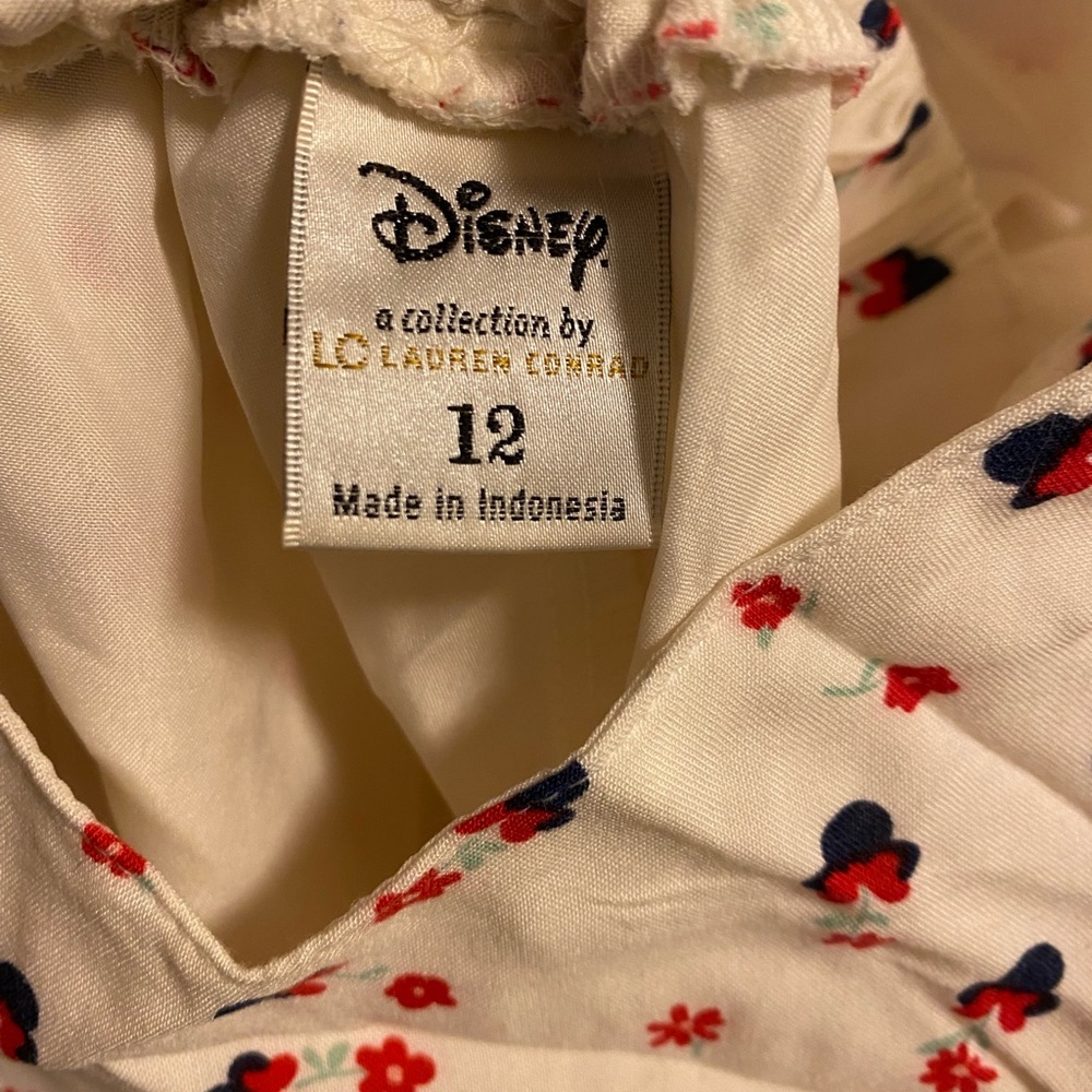 LC Lauren Conrad Dress 12 Disney Minnie Mouse Floral - Picture 5 of 7